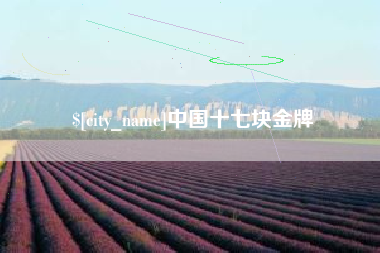 承德中国十七块金牌