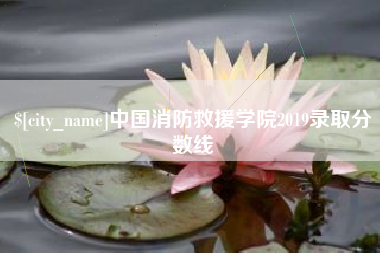 承德中国消防救援学院2019录取分数线