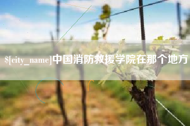 承德中国消防救援学院在那个地方