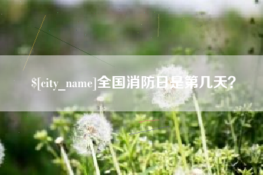 承德全国消防日是第几天？