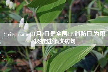 承德11月9日是全国119消防日,为积极推进修改病句