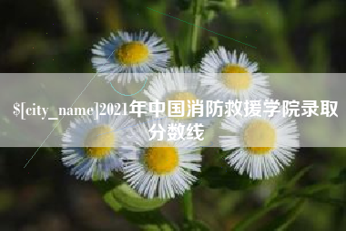 承德2021年中国消防救援学院录取分数线