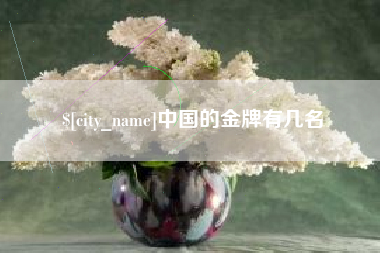 承德中国的金牌有几名