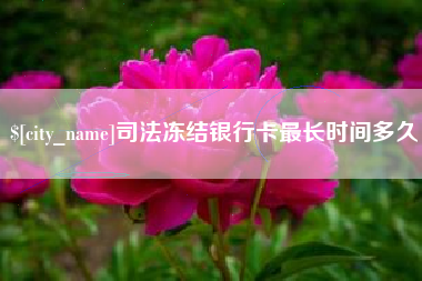 承德司法冻结银行卡最长时间多久