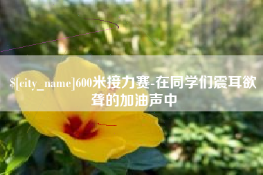 承德600米接力赛-在同学们震耳欲聋的加油声中