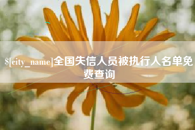 承德全国失信人员被执行人名单免费查询
