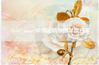承德中国消防救援学院日常