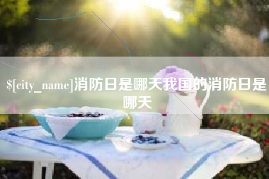 承德消防日是哪天我国的消防日是哪天