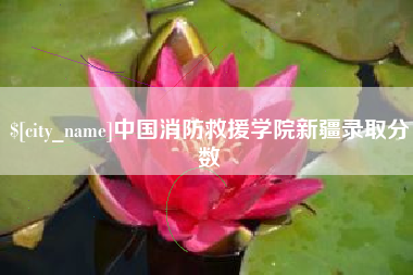 承德中国消防救援学院新疆录取分数