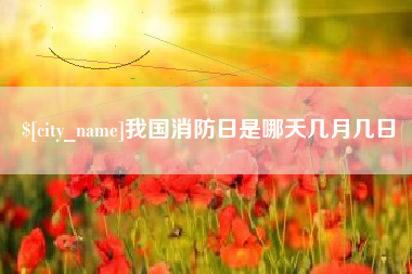 承德我国消防日是哪天几月几日