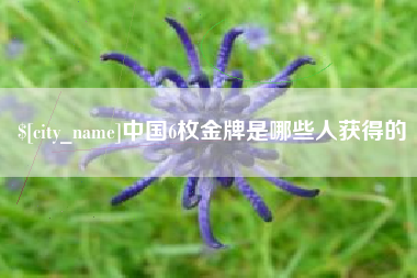承德中国6枚金牌是哪些人获得的