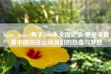 承德男子5000米全国记录-更是承载着中国田径运动员们的热血与梦想