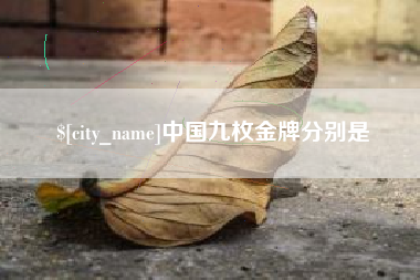承德中国九枚金牌分别是