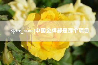 承德中国金牌都是哪个项目