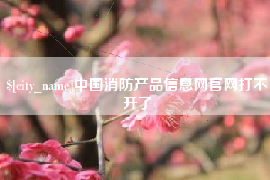 承德中国消防产品信息网官网打不开了