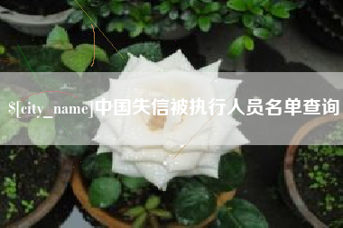 承德中国失信被执行人员名单查询