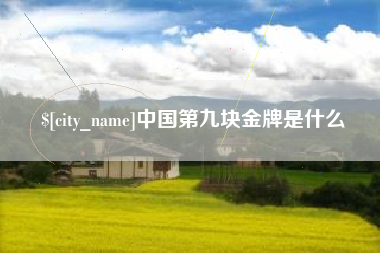 承德中国第九块金牌是什么