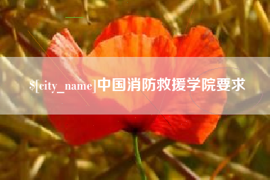 承德中国消防救援学院要求