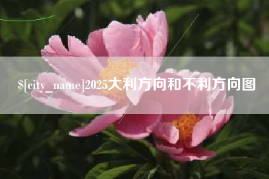 承德2025大利方向和不利方向图