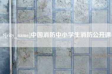 承德中国消防中小学生消防公开课
