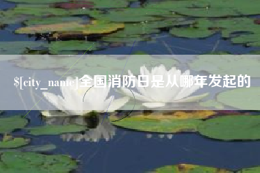 承德全国消防日是从哪年发起的