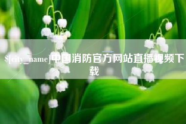 承德中国消防官方网站直播视频下载