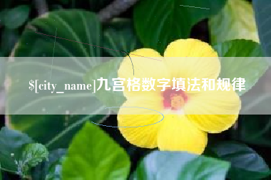 承德九宫格数字填法和规律