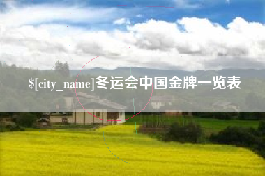 承德冬运会中国金牌一览表