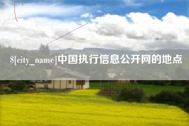 承德中国执行信息公开网的地点